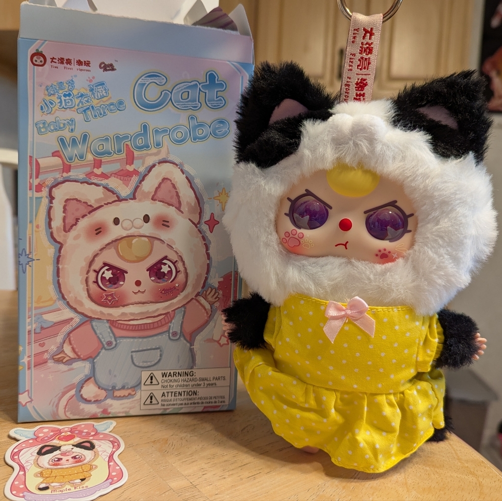 Baby Three Cat Wardrobe Blind Box - Maple Kiss